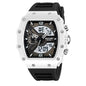 Montre multifonctionnelle homme affichage double, montre sportive avec un boîtier élégant blanc et noir.