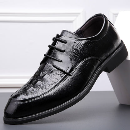 Chaussures en cuir de vache pour hommes de style coréen,