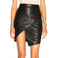 Laced Suede Mini Skirt