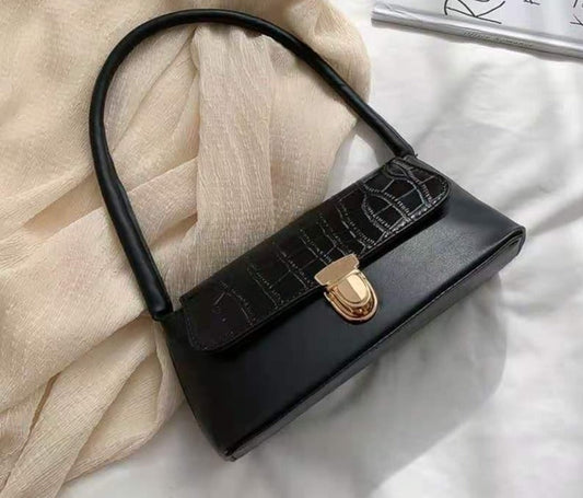 Luxury Crocodile Pattern Baguette