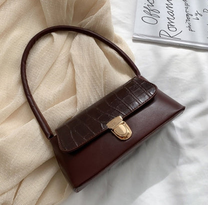 Luxury Crocodile Pattern Baguette