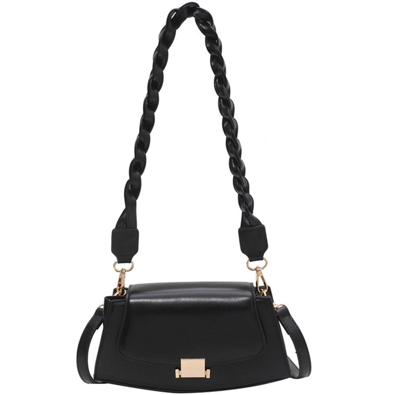 Twist Strap Shoulder Bag