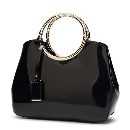 Patent Leather Ring Handbag