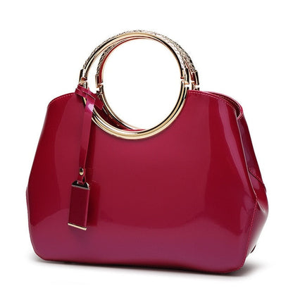 Patent Leather Ring Handbag