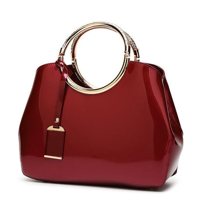 Patent Leather Ring Handbag