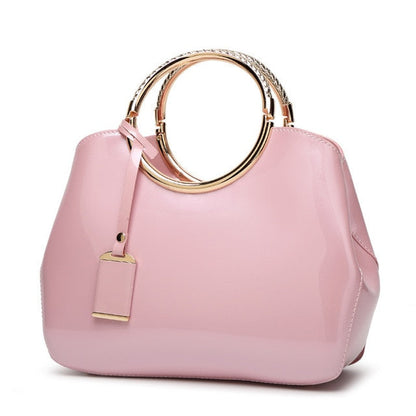 Patent Leather Ring Handbag