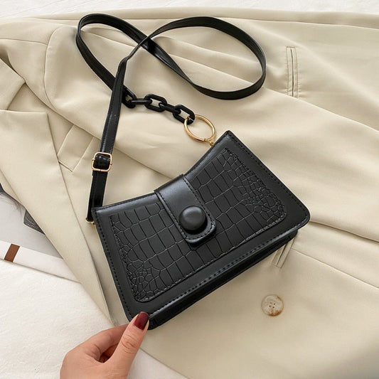 Link & Leather Strap Bag