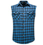 Men's Vest Casual Plaid Sleeveless Shirt Pocket Decoration Large Size Vest