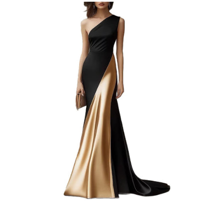 Womens Stylish And Elegant Satin Dress