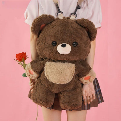 Sac Peluche Ours Love Bear – Petit Sac à Dos Mignon Femme/Homme