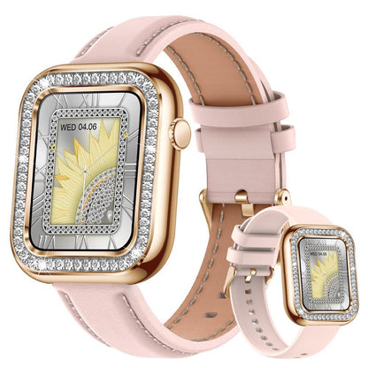 Nouvelle montre-bracelet tendance carrée pour femmes, étanche en diamant