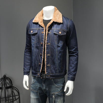 Veste en jean épais doublée de polaire