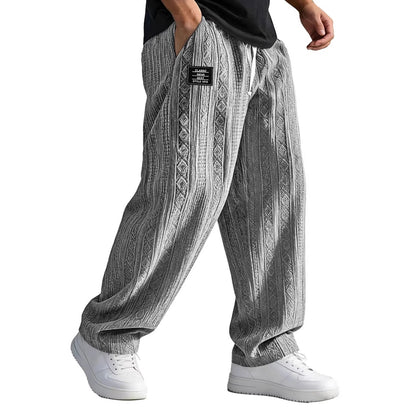 Pantalons décontractés d'été avec lacets en noir et blanc, style sportif, taille décontractée, pour un look tendance.