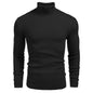 Pull à manches longues à col roulé slim pour homme