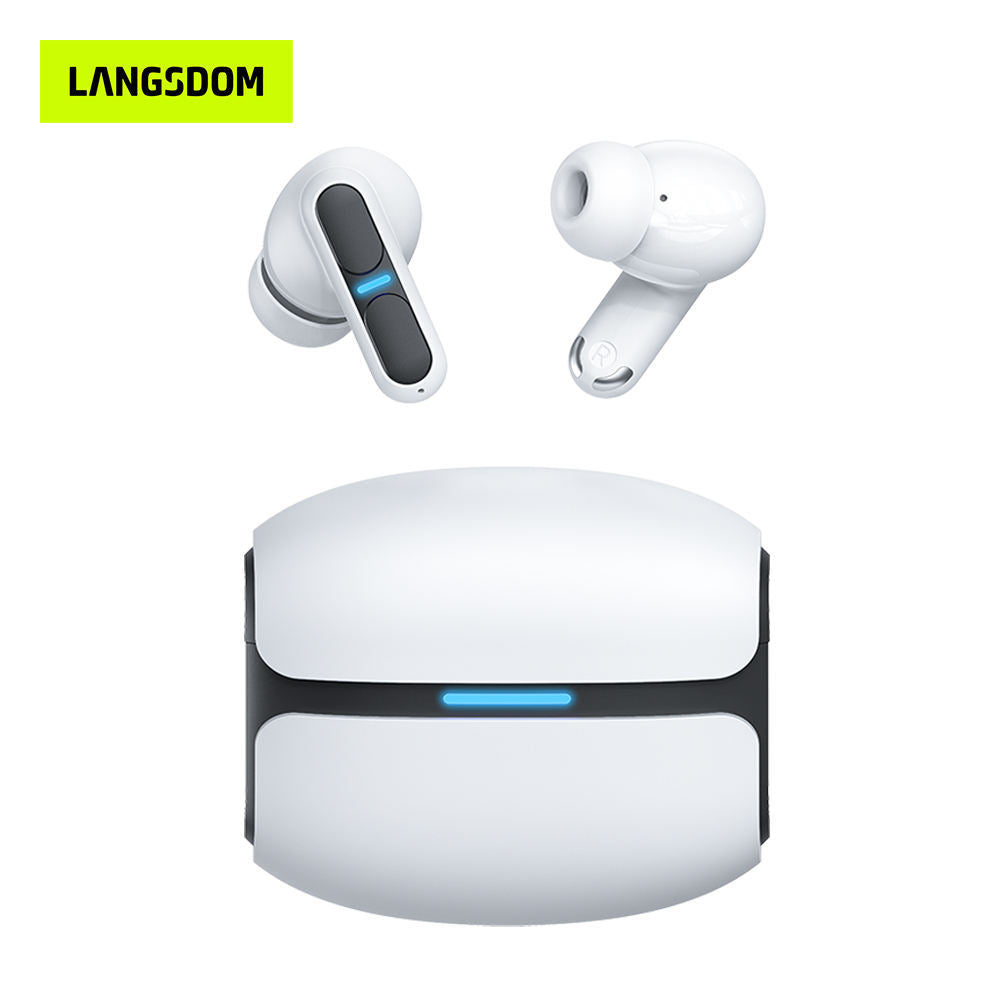 Casque de jeu Langsdom, écouteurs Bluetooth avec micro, basses