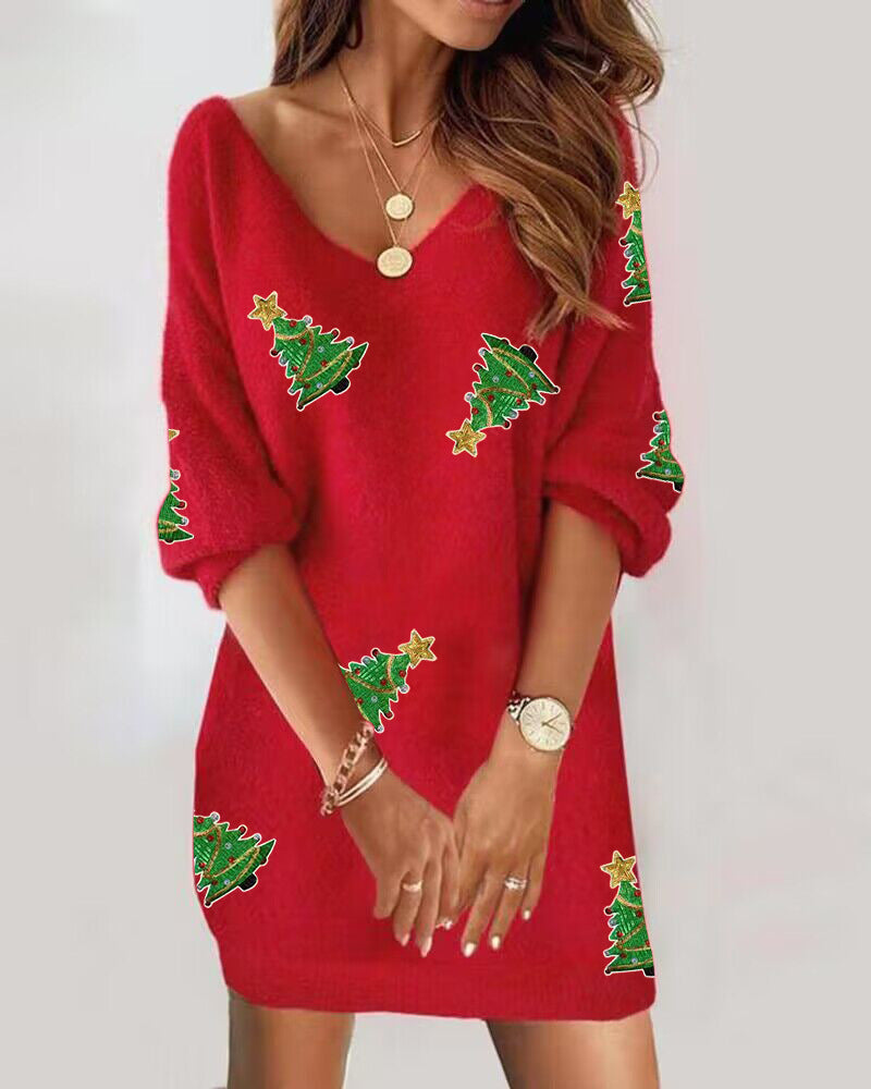 Nouveaux Produits En Stock Vente Chaude Noël Manches Longues Pull