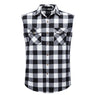 Men's Vest Casual Plaid Sleeveless Shirt Pocket Decoration Large Size Vest