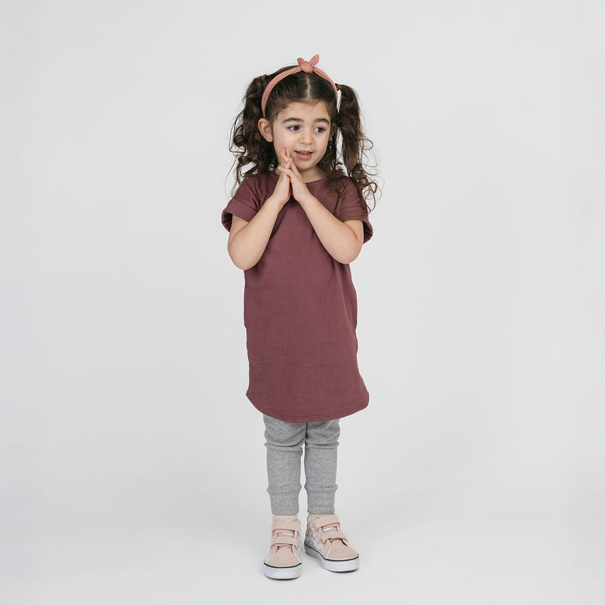 Cloud Rolled Sleeve Dress