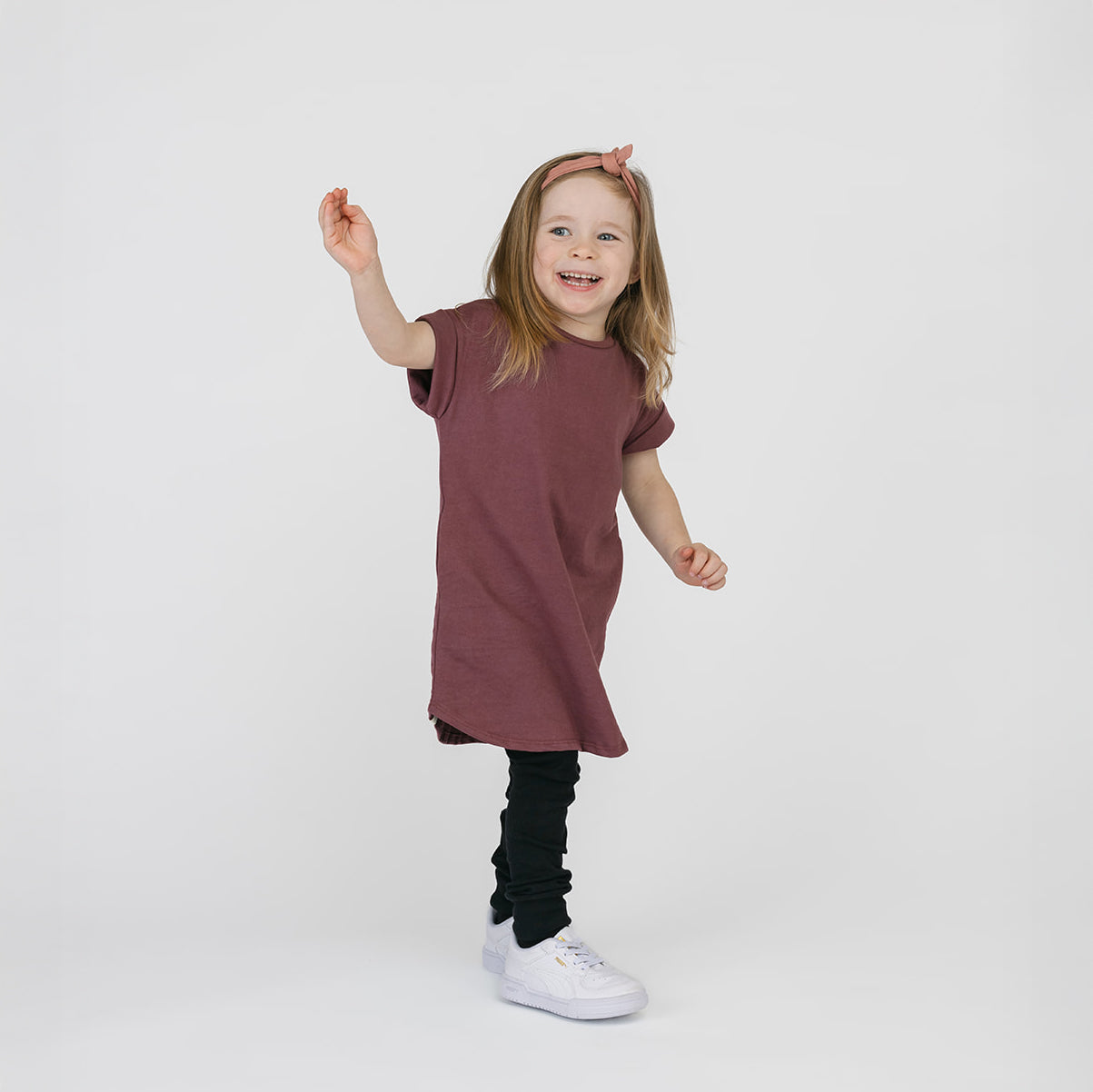 Cloud Rolled Sleeve Dress