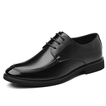 chaussures en cuir à lacets grande taille noires élégantes et confortables pour toutes les occasions.