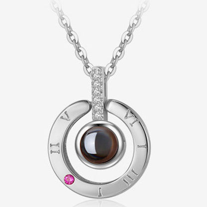 Coffret cadeau de bijoux en métal rose pour la Saint-Valentin, collier pour mariage, petite amie, cadeaux