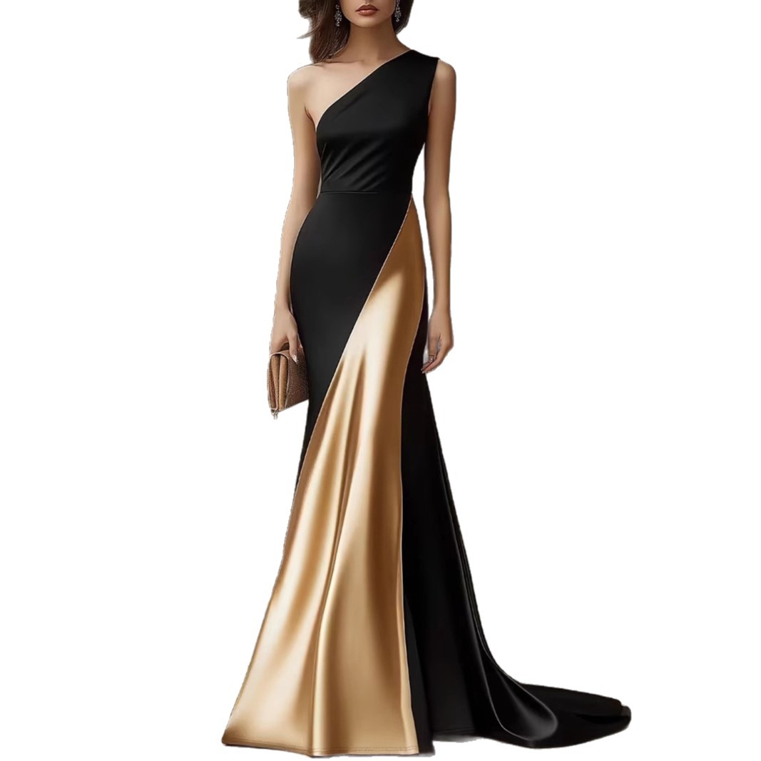 Womens Stylish And Elegant Satin Dress