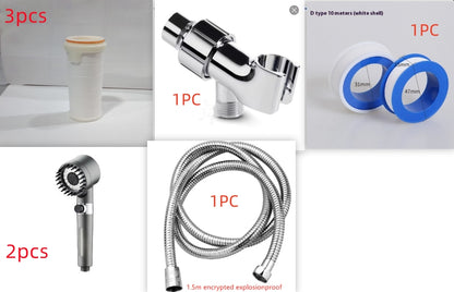 Filtre à pulvérisation Snowflake, pommeau de douche à pression d'eau purifiée