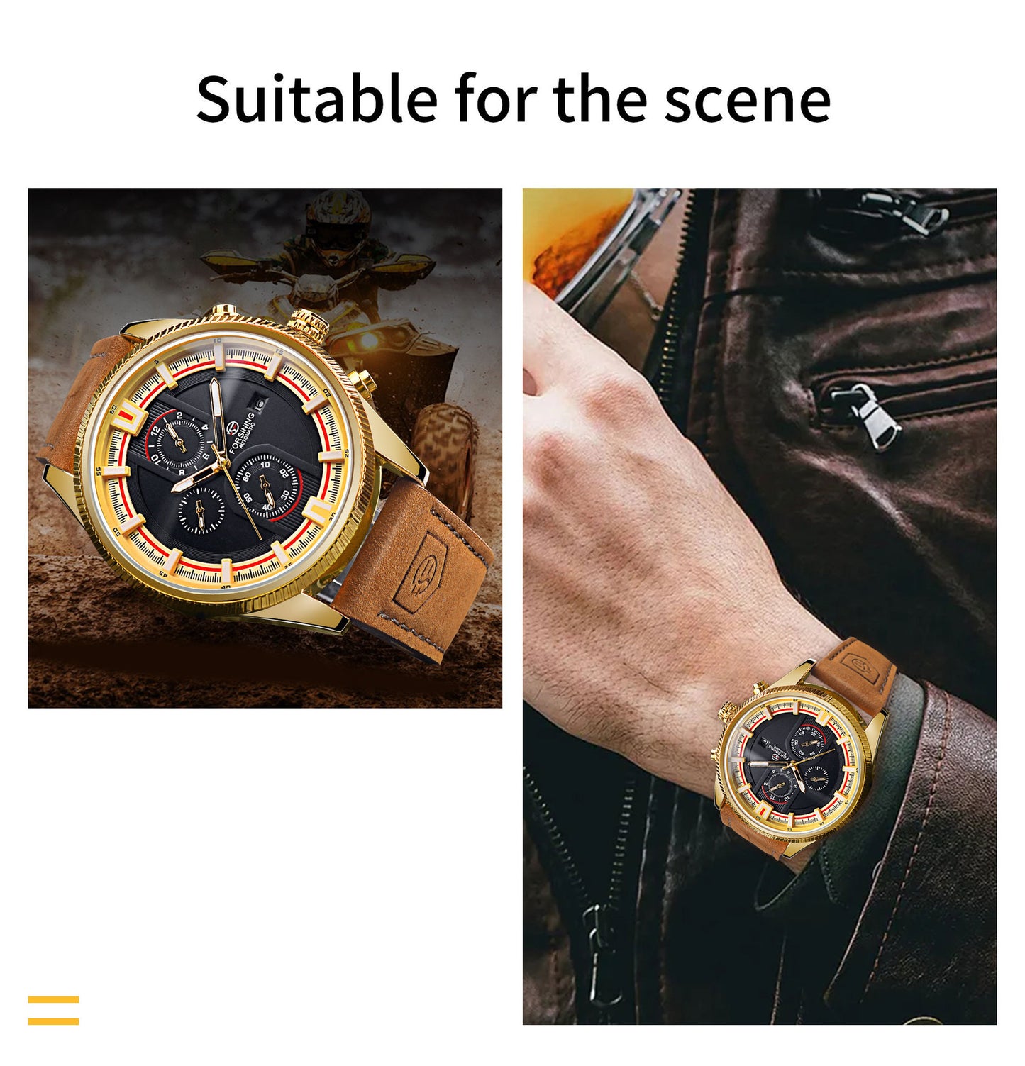 Montre mécanique automatique pour hommes,