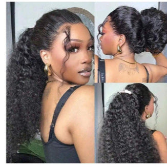 European And American Ladies Front Lace Synthetic Wigs