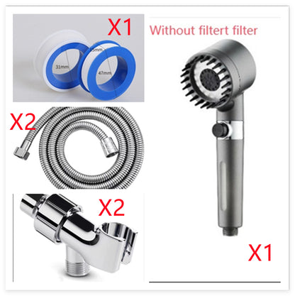 Filtre à pulvérisation Snowflake, pommeau de douche à pression d'eau purifiée
