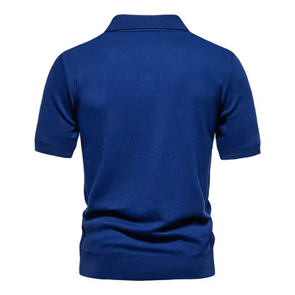 Solid-color Plus-size Men's Short-sleeve